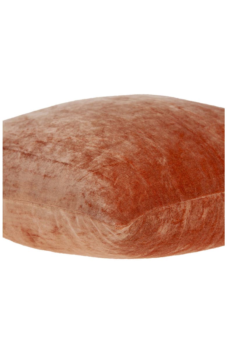 Sunstone Solid Throw Pillow, Alternate, color, ORANGE