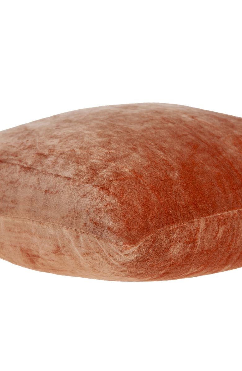 PARKLAND COLLECTION Sunstone Solid Throw Pillow, Alternate, color, Orange