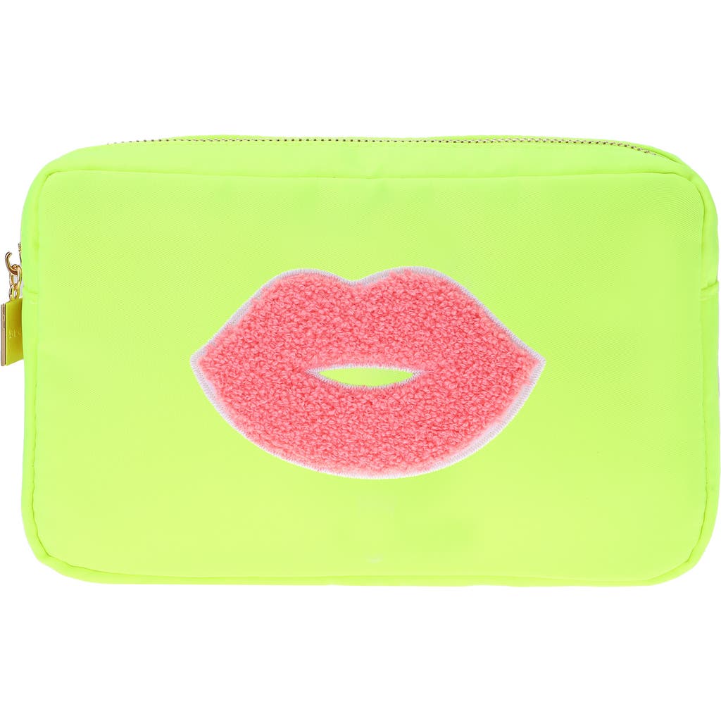 Bloc Bags Medium Kiss Cosmetic Bag in Neon Yellow  product