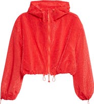 Cecilie Bahnsen Aisha Windflower Embroidered Sheer Organza Jacket