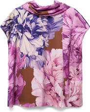 MANGO Floral Print Scarf Top