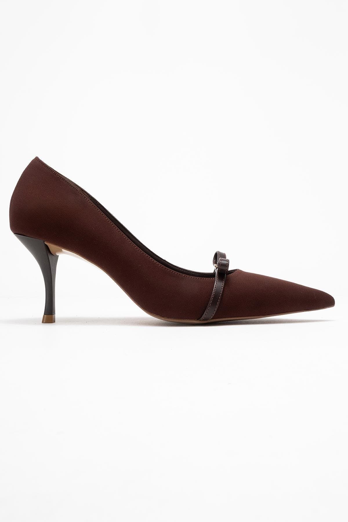 Annie Bow Pointed Toe Pump, Alternate, color, Brown