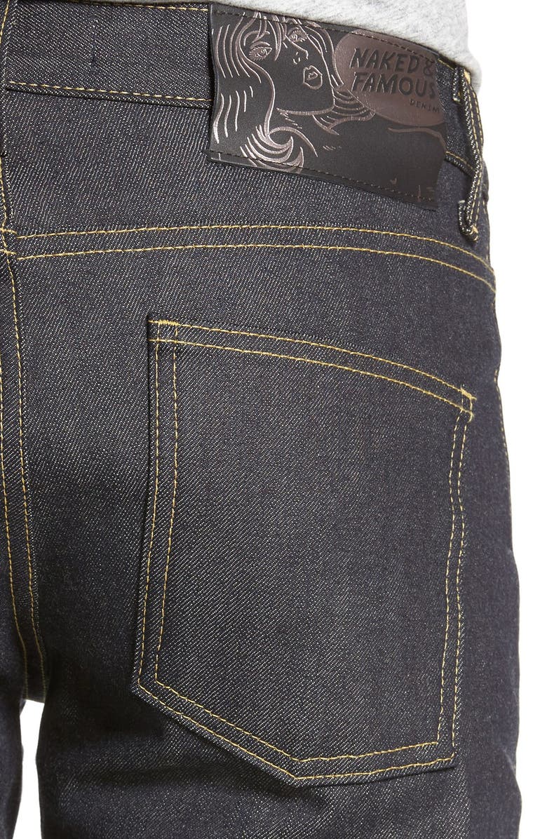 Naked & Famous Denim Super Skinny Guy Raw Skinny Fit Jeans, Alternate, color, 