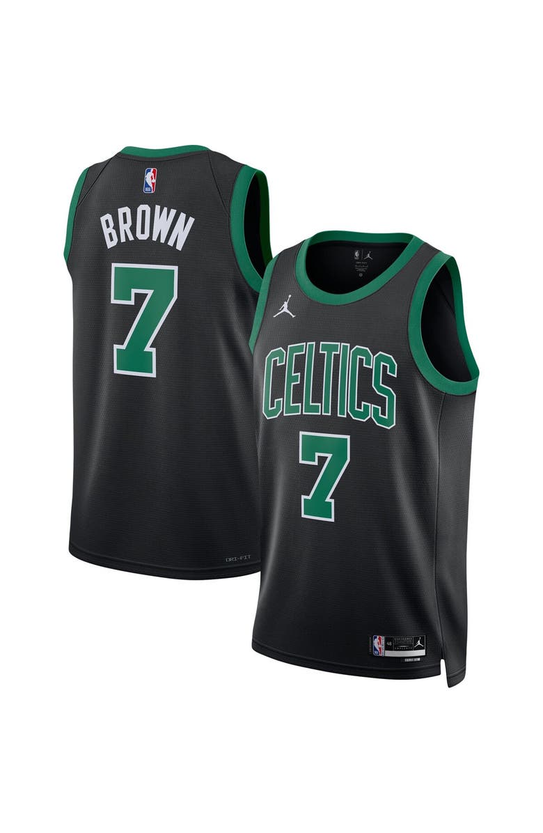 Jordan Brand Unisex Jordan Brand Jaylen Brown Black Boston Celtics Swingman Jersey - Statement Edition, Alternate, color, Black