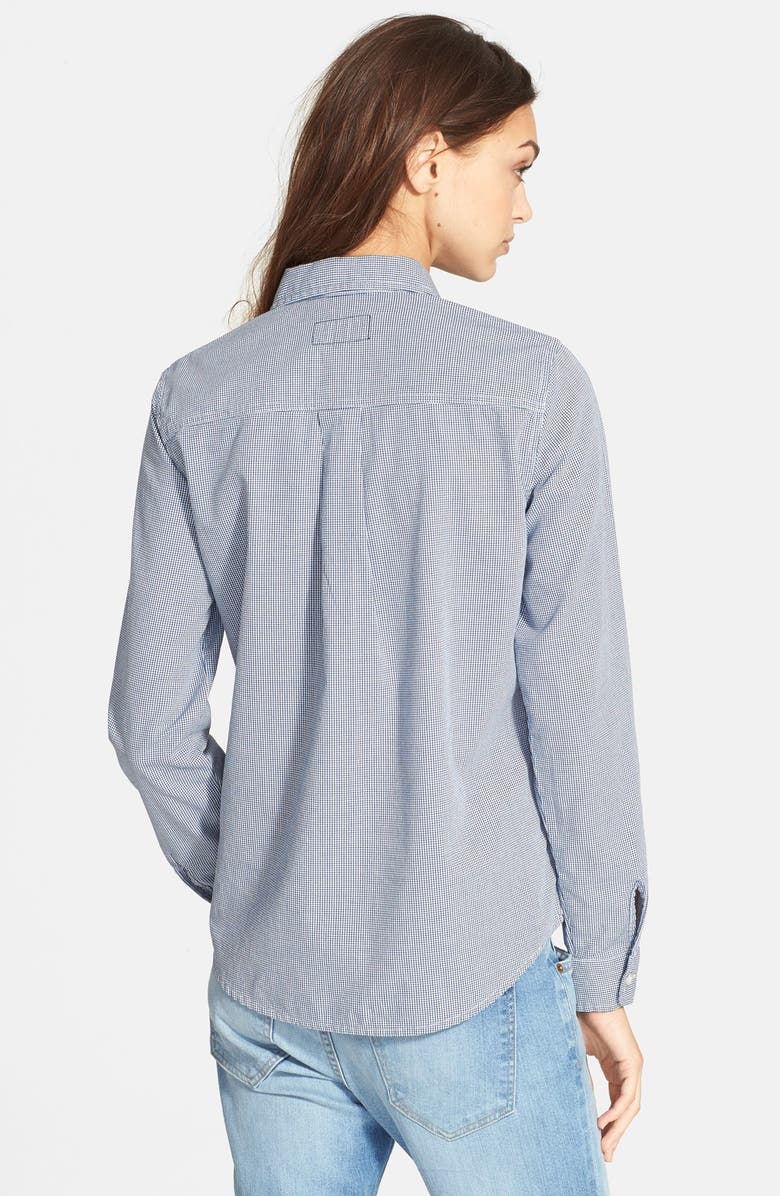 Current/Elliott 'The Slim Boy' Micro Houndstooth Shirt, Alternate, color,