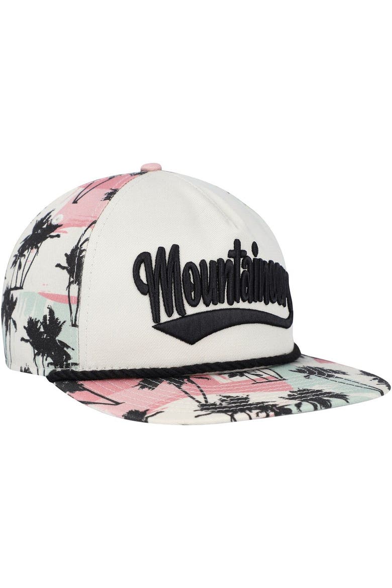 Men's New Era Cream West Virginia Mountaineers High Tide Golfer Snapback Hat, Main, color, Cream
