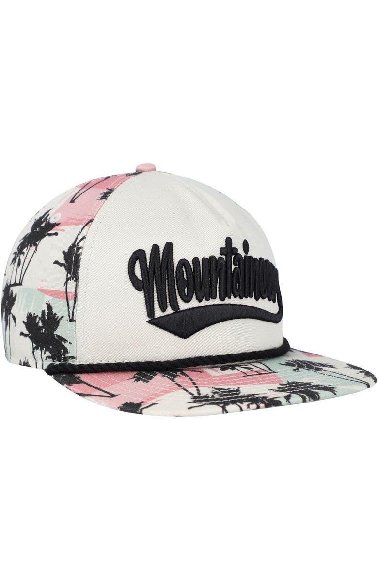 New Era Men's New Era Cream West Virginia Mountaineers High Tide Golfer Snapback Hat, Main, color, Cream