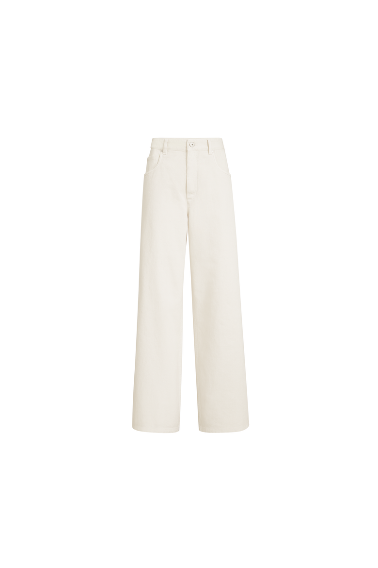Relaxed trousers, Alternate, color, Chalk