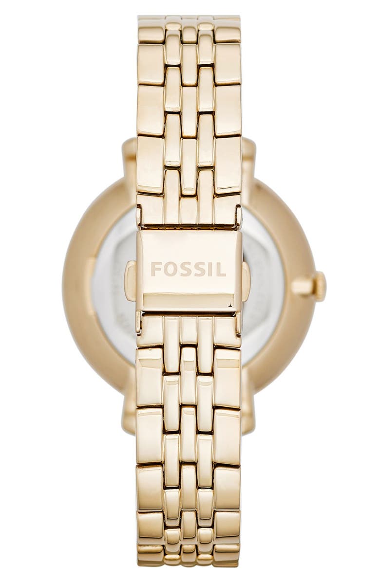 Fossil 'Jacqueline' Round Bracelet Watch, 36mm, Alternate, color, 