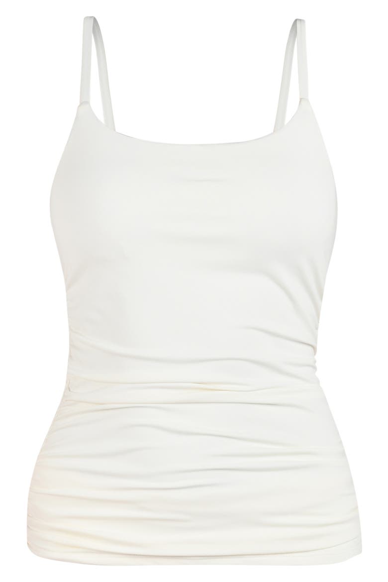 Island Goddess Underwire Tankini Swim Top, Alternate, color, IVORY