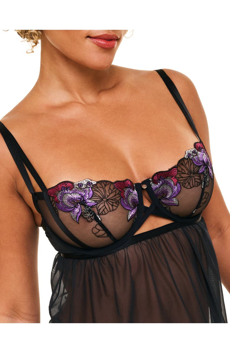 Adore Me Delilah Babydoll Lingerie, Alternate, color, 