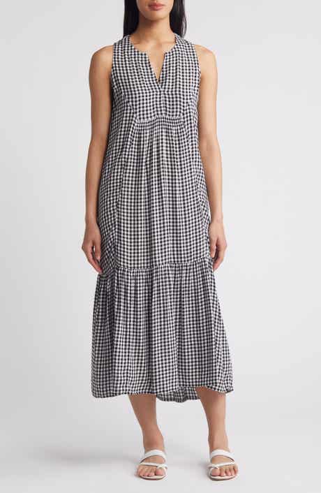 NIC+ZOE Gingham Sleeveless Dress