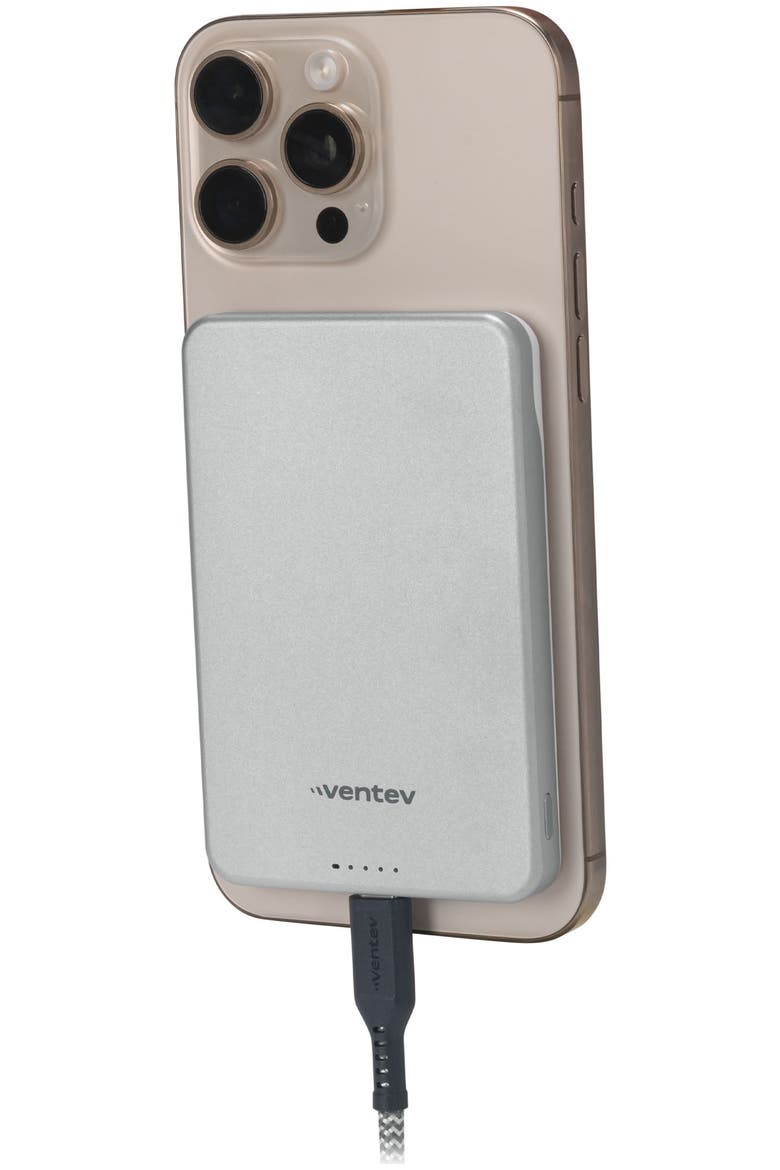 5K mAh Qi2 Wireless ULTRAFAST Portable Magnetic Battery, Alternate, color, Grey