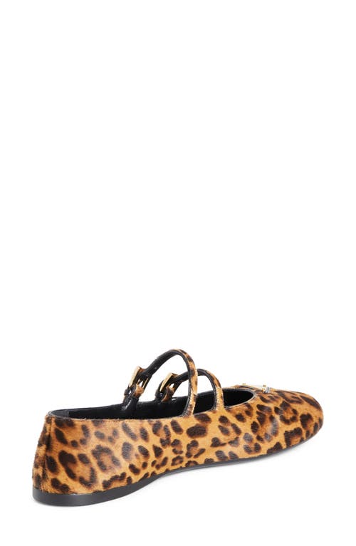 Prada Leopard Print Double Strap Ballet Flats