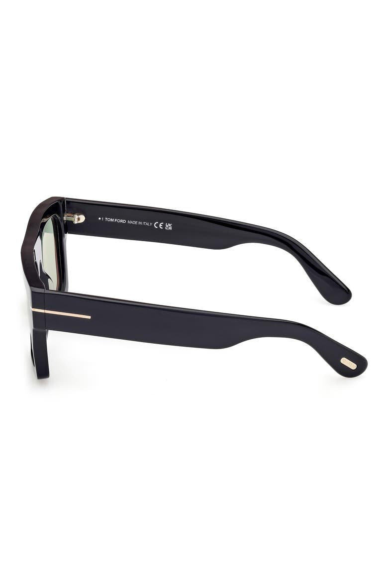 Fausto 53mm Square Sunglasses, Alternate, color, BLACK/ PHOTOCHROMIC GREEN