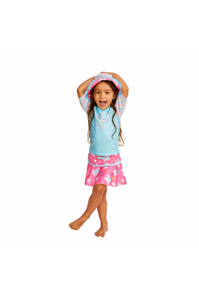 3PC Sun & Swim Set, Main, color, Blue Hearts Unicorn