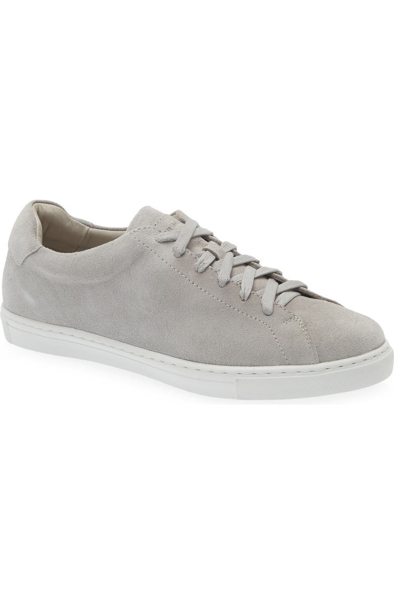Peter Millar Vantage Lite Suede Sneaker, Main, color, Pearl Grey