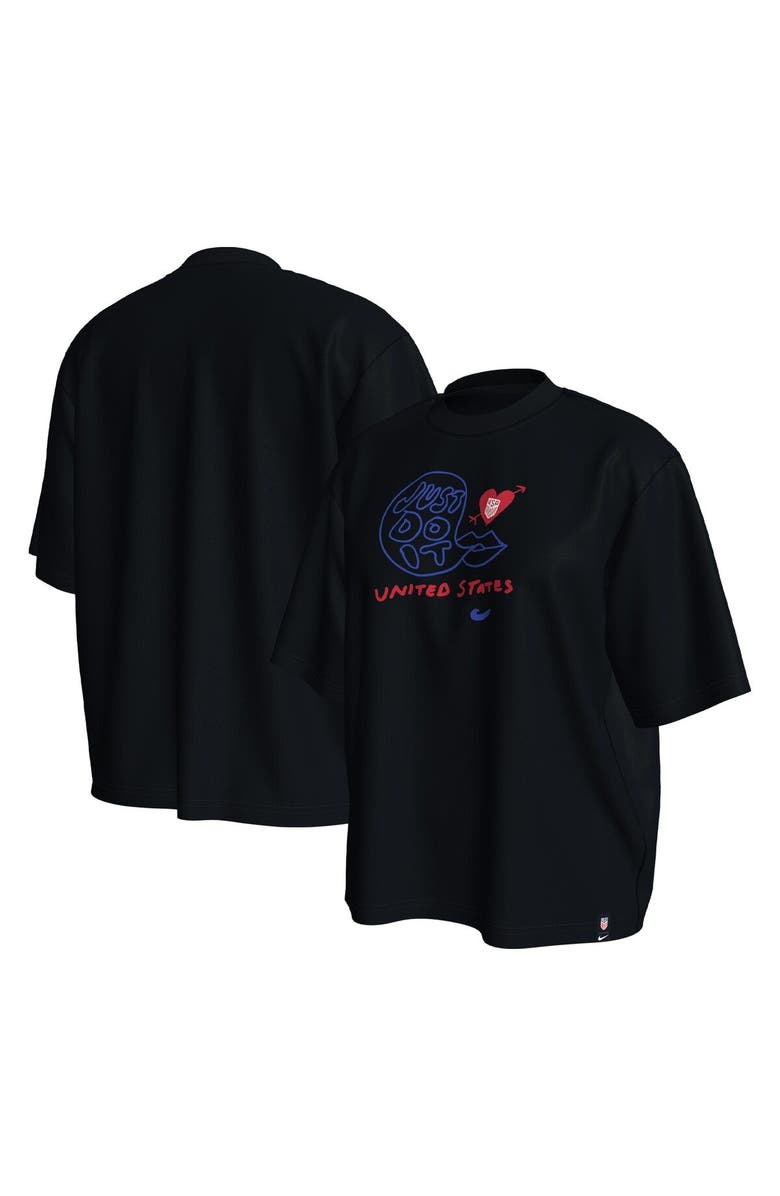 Nike Women's Nike Black USMNT Spring T-Shirt, Main, color, Black