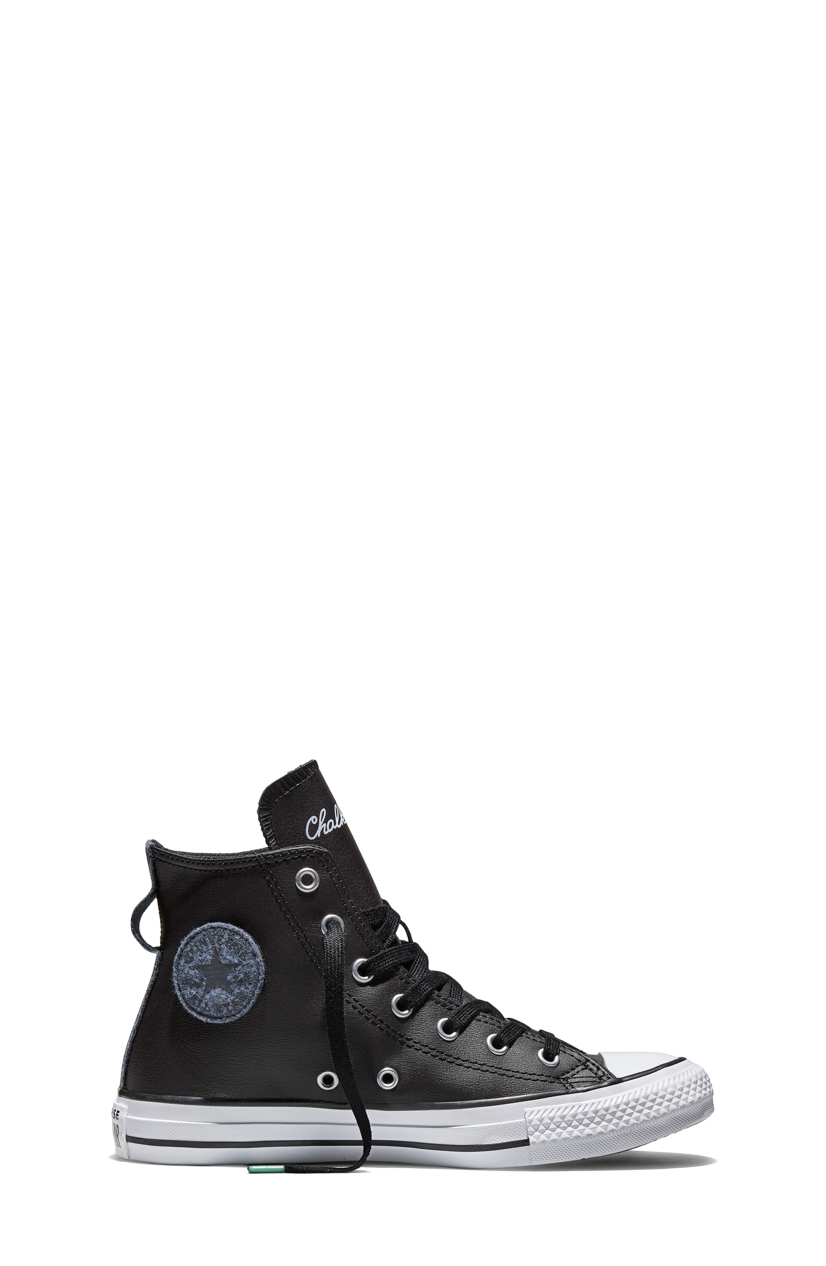 Kids' Chuck Taylor All Star Chalk Talk High Top Sneaker, Alternate, color, BLACK/ DARKER GREY/ WHITE