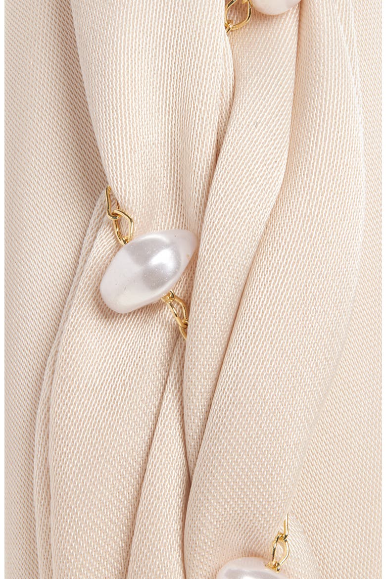 Cressida Faux Pearl Headband, Alternate, color, CREAM/ PEARL