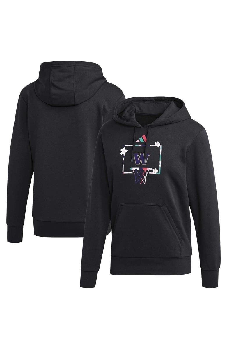 adidas Men's adidas Black Washington Huskies Honoring Black Excellence Pullover Hoodie, Main, color, 