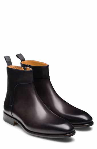 Magnanni Malbec Plain Toe Zip Boot