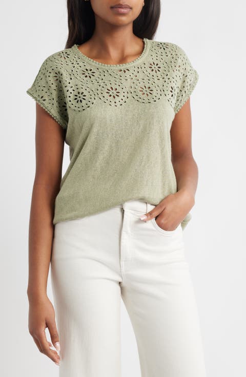 Women's Eyelet Tops | Nordstrom