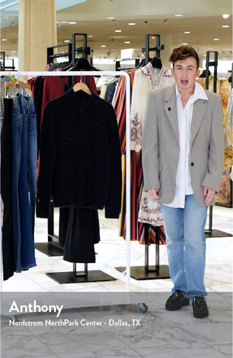 Button Neck Wool-Blend Sweater, sales video thumbnail