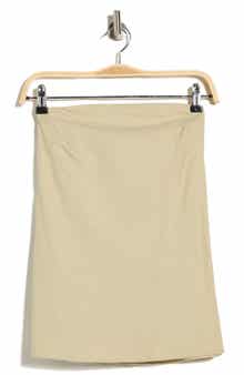 Topshop Cotton Longline Bandeau Top