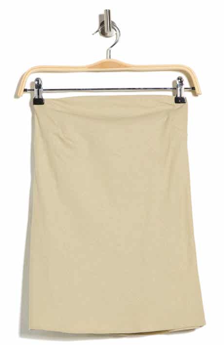 Topshop Cotton Longline Bandeau Top