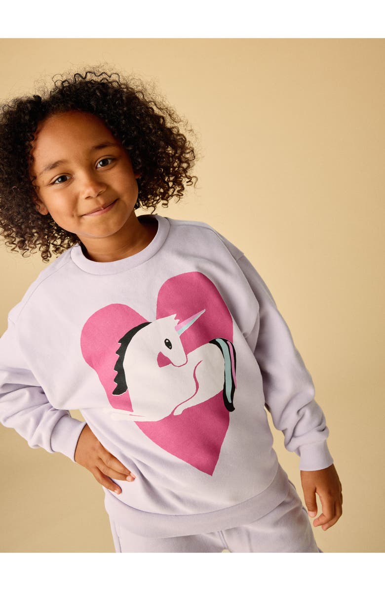 Tea Collection Unicorn of Hearts Popover, Alternate, color, Urchin Purple