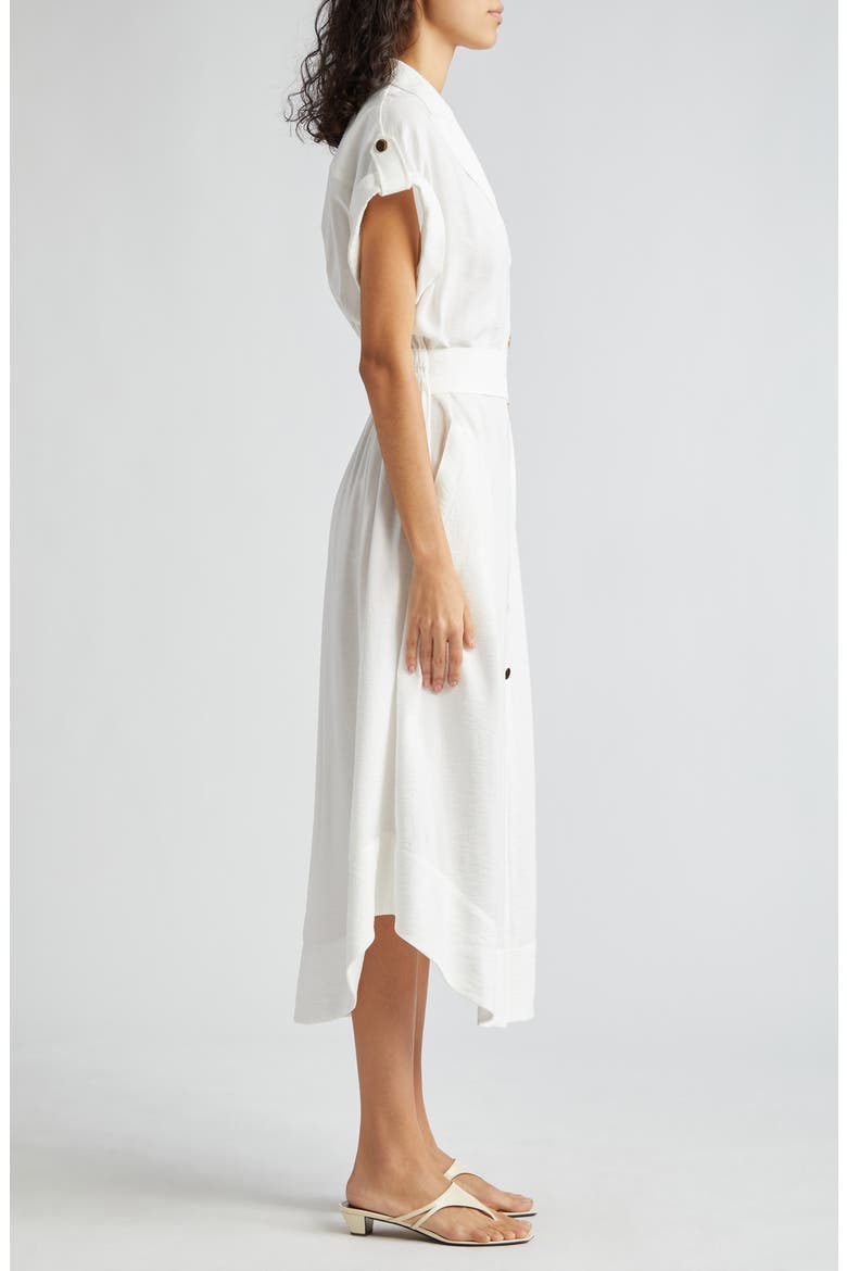 Celia Belted Midi Dress, Alternate, color, IVORY