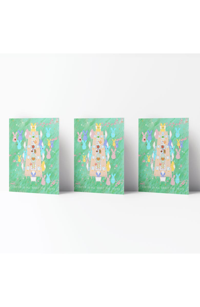 Ramus & Co Easter/Spring Greeting Card Pack, Main, color, All About The Peeps