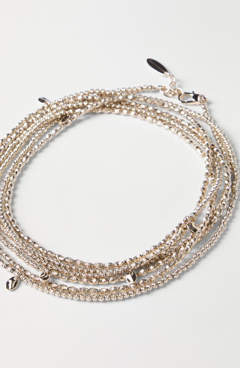 Brunello Cucinelli Hematite and Sterling Silver bracelet, Alternate, color, Gold