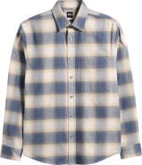 BOSS Owen Relaxed Fit Plaid Cotton Flannel Button-Up Shirt