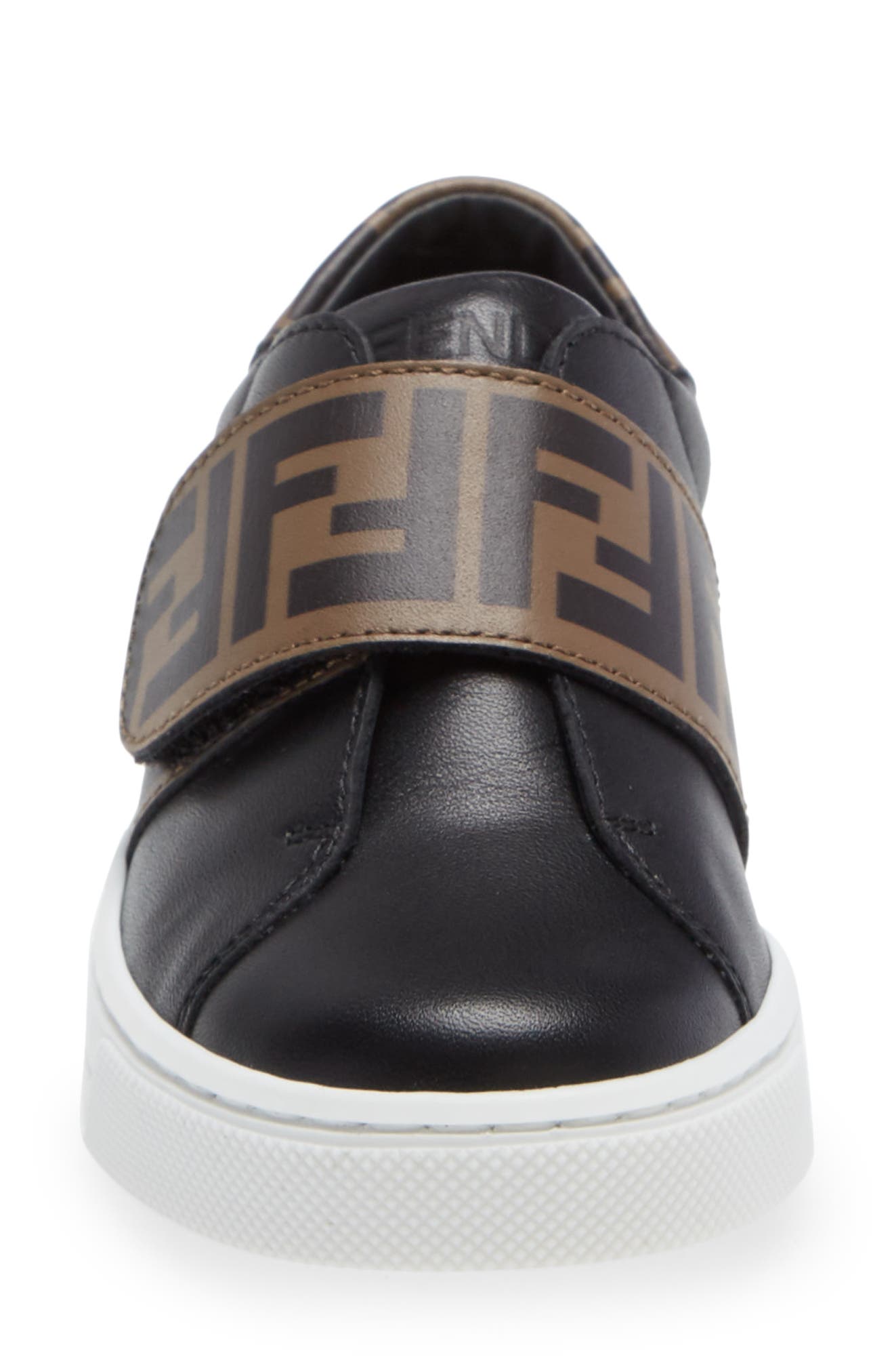 Fendi Kids' FF Logo Low Top Sneaker, Alternate, color, 