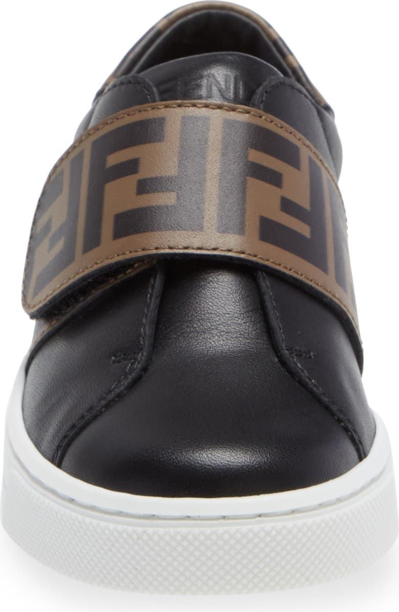 Fendi Kids' FF Logo Low Top Sneaker, Alternate, color,