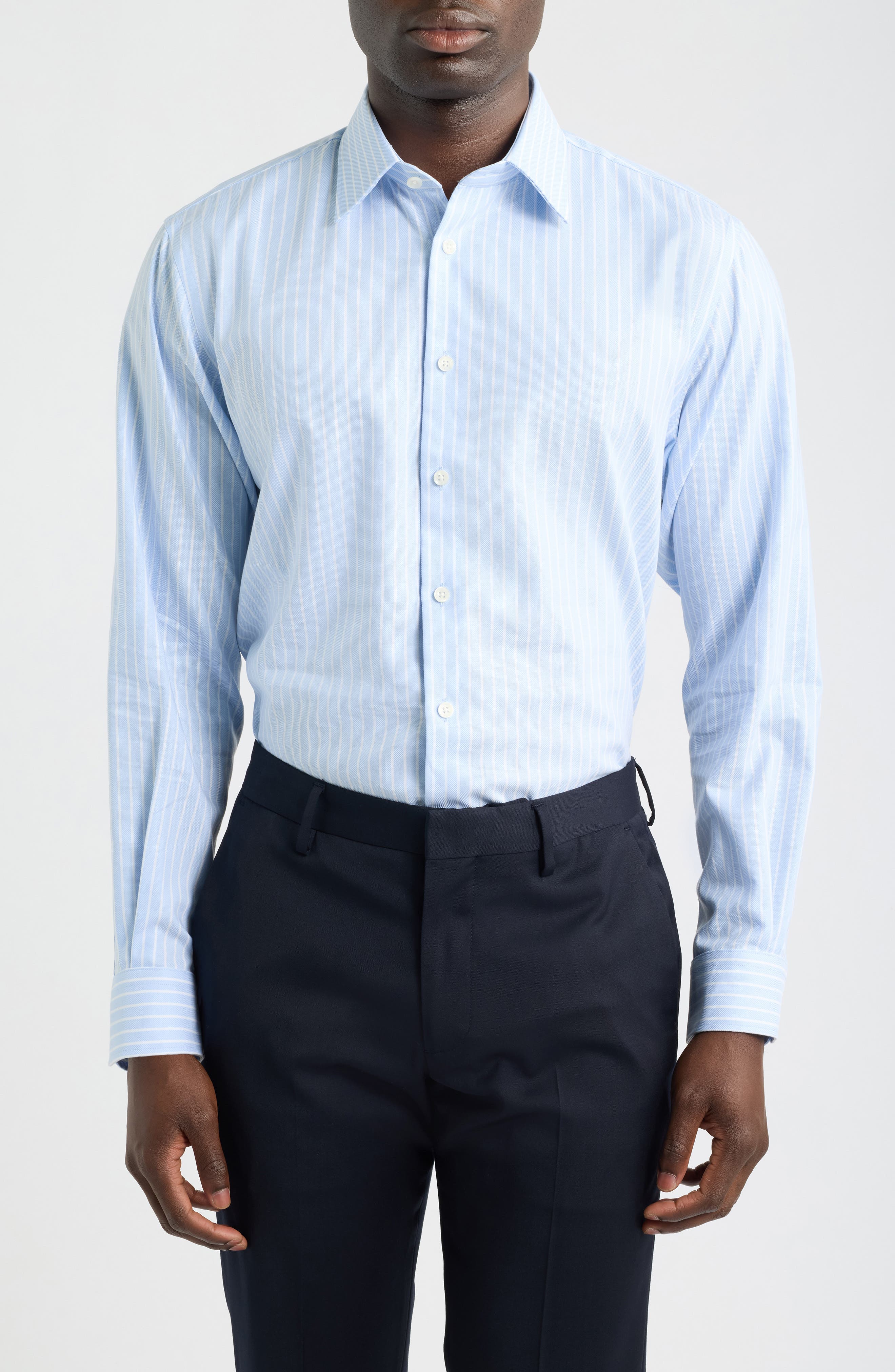 selected BLUE- WHITE GEORGE STRIPE