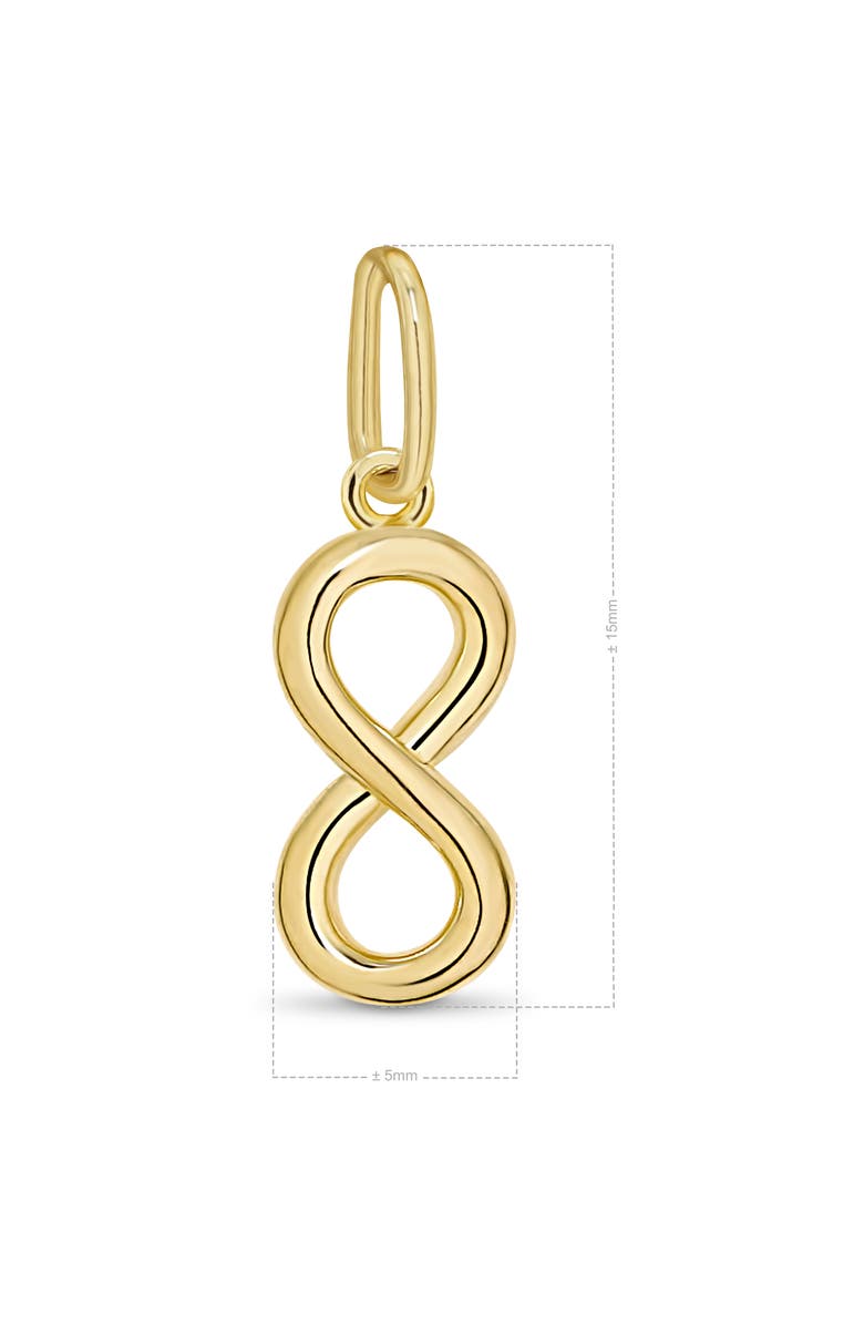 DEVATA Infinity Pendant in 14K Gold, Alternate, color, Yellow Gold