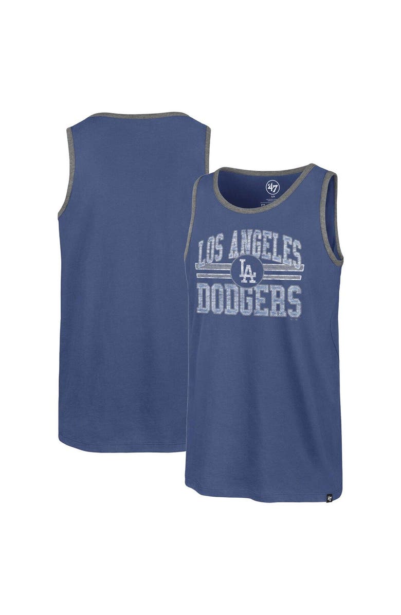'47 Men's '47 Royal Los Angeles Dodgers Winger Franklin Tank Top, Main, color, 