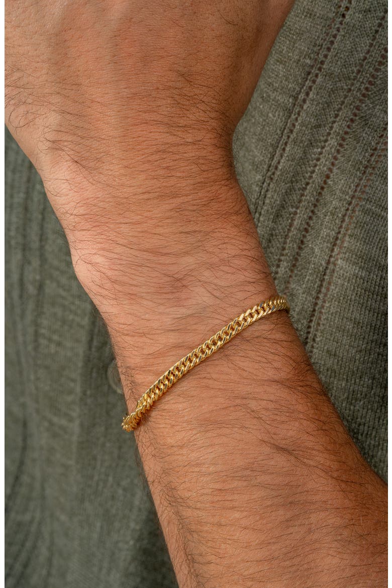 Men's 14K Gold Curb Chain Bracelet (Nordstrom Exclusive), Alternate, color, 14K YELLOW GOLD