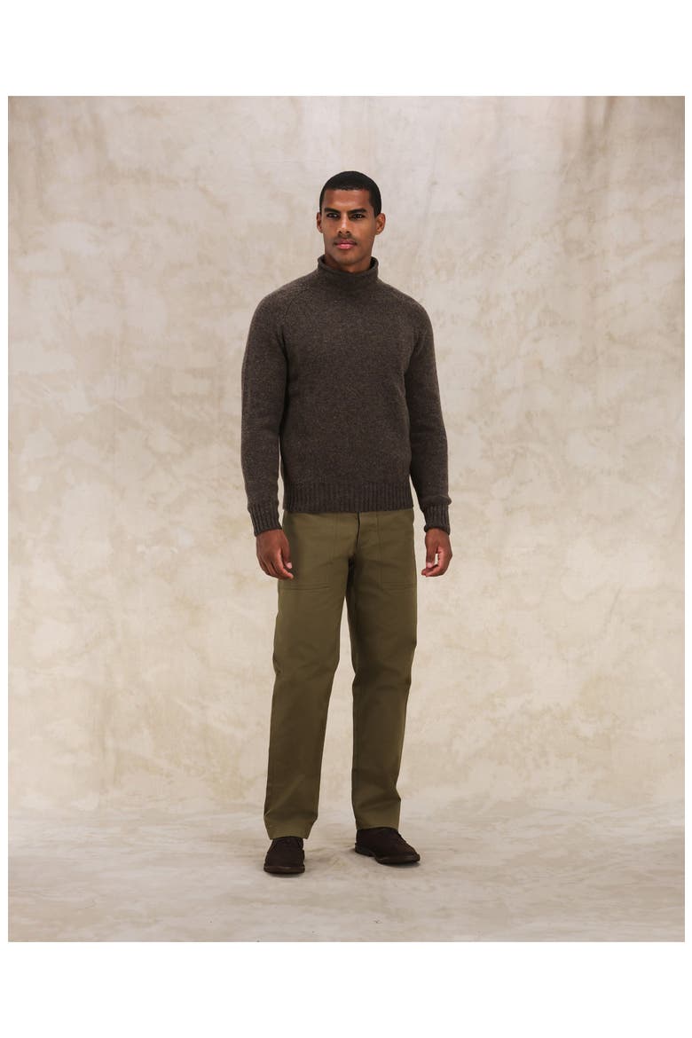 Andrew Merino Wool High Neck Sweater, Alternate, color, MELANGE