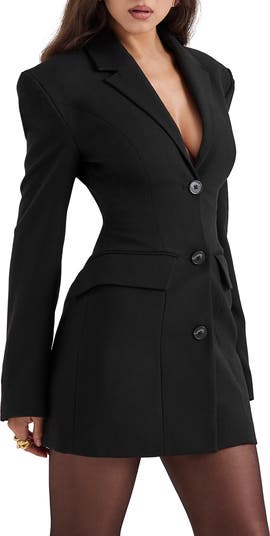 Amia Long Sleeve Blazer Minidress