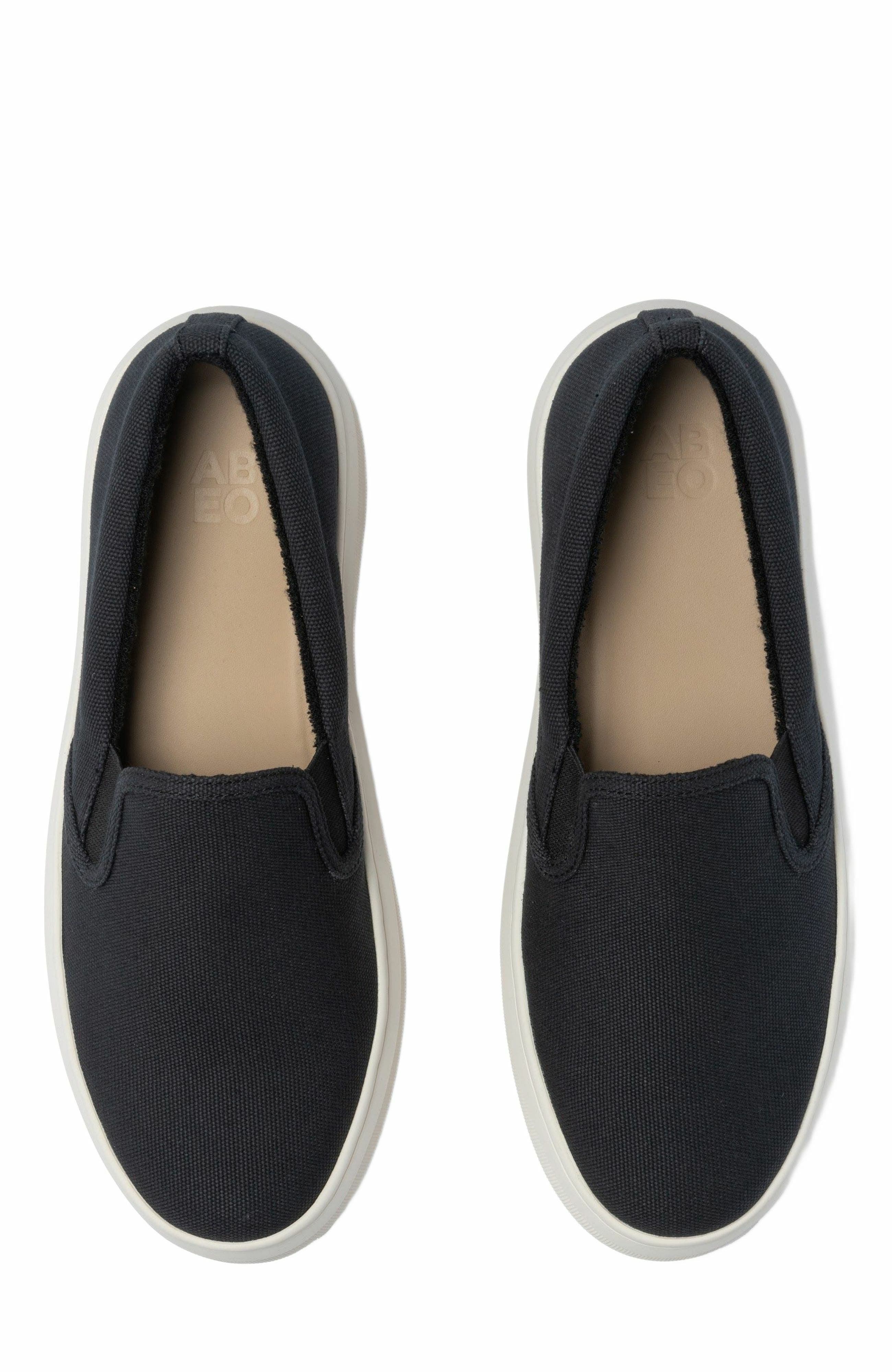 ABEO Jumpstreet Slip On Sneaker, Alternate, color, Black Canvas - Metatarsal