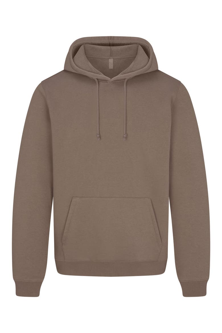 Cotton Blend Pullover Hoodie, Alternate, color, TRUFFLE