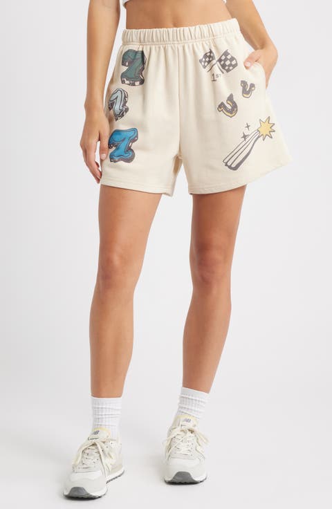 Feeling Lucky Graphic Sweat Shorts