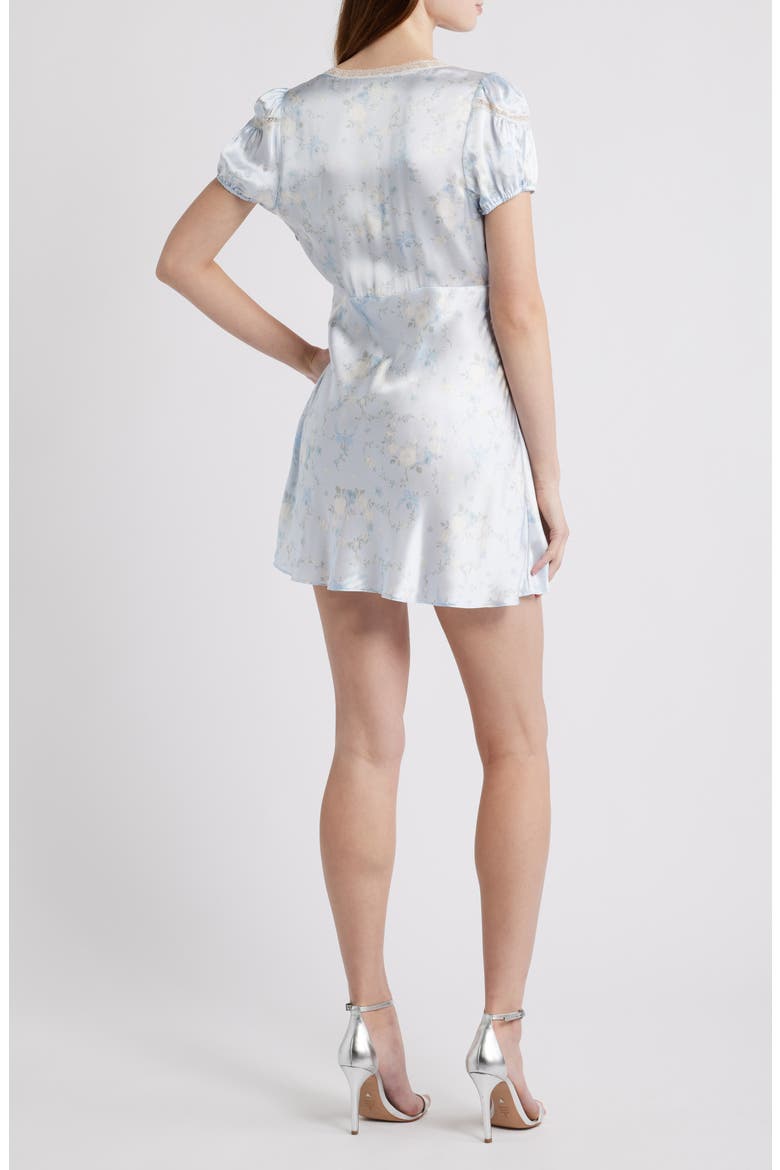 Sylara Silk Minidress, Alternate, color, SNOWDROP BLUE