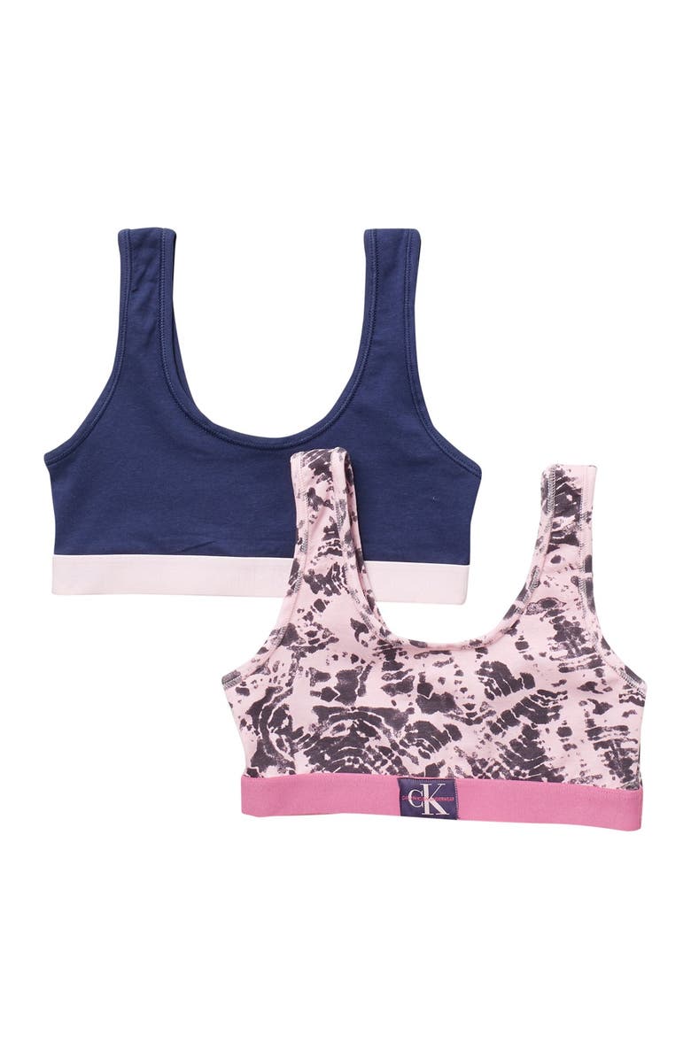 Calvin Klein Monogram Bralettes - Pack of 2, Main, color,