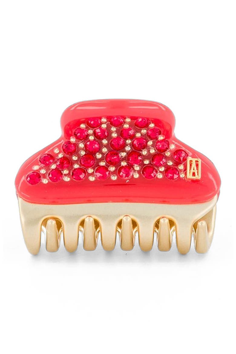 Vendome Small Crystal Hair Claw Clip, Main, color, Red