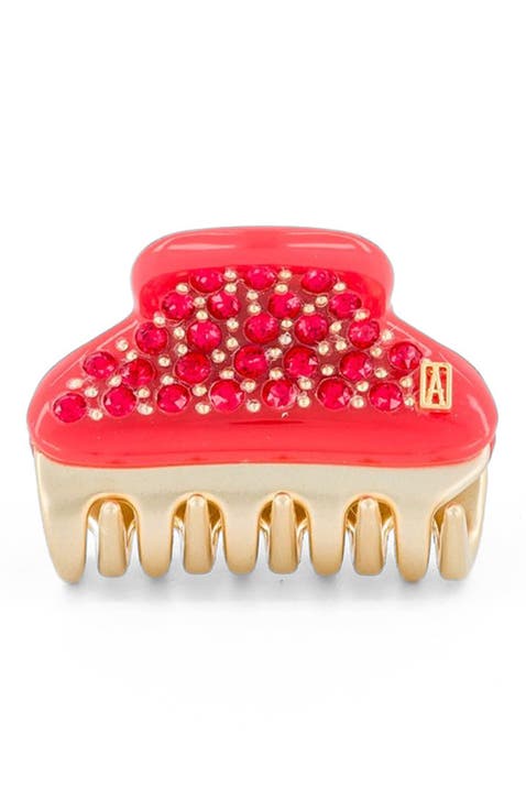 Vendome Small Crystal Hair Claw Clip